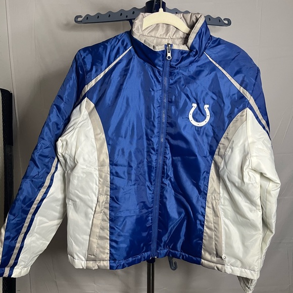 NWT Indianapolis Colts Women’s Reversible Puffer Jackets Size XL NFL - Picture 1 of 13